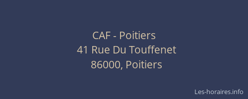 CAF - Poitiers