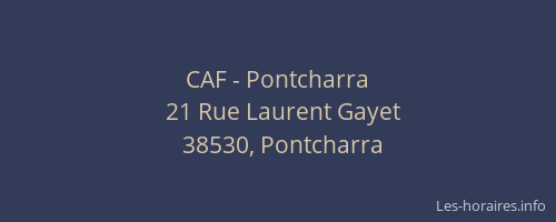 CAF - Pontcharra