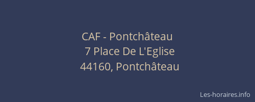 CAF - Pontchâteau