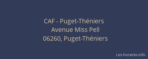 CAF - Puget-Théniers