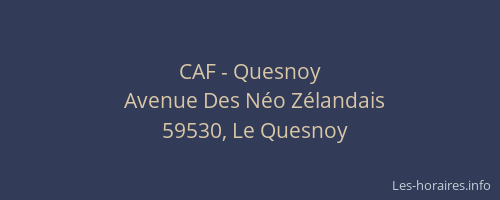 CAF - Quesnoy