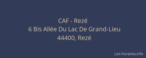 CAF - Rezé