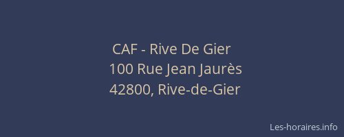 CAF - Rive De Gier