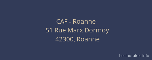 CAF - Roanne