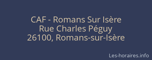 CAF - Romans Sur Isère