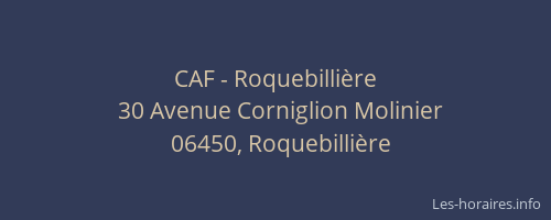 CAF - Roquebillière