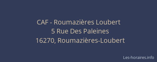 CAF - Roumazières Loubert