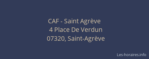 CAF - Saint Agrève
