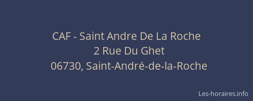 CAF - Saint Andre De La Roche