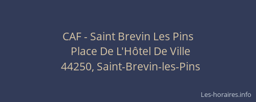 CAF - Saint Brevin Les Pins