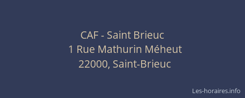 CAF - Saint Brieuc