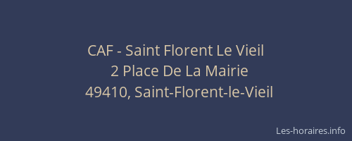 CAF - Saint Florent Le Vieil