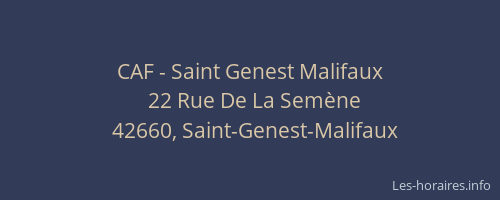 CAF - Saint Genest Malifaux