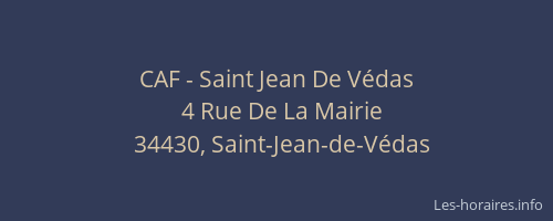 CAF - Saint Jean De Védas