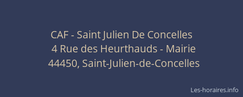 CAF - Saint Julien De Concelles