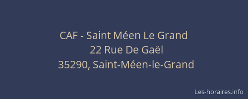 CAF - Saint Méen Le Grand