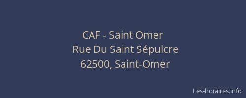 CAF - Saint Omer