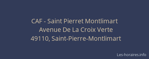 CAF - Saint Pierret Montlimart