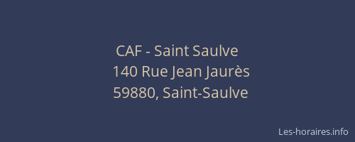 CAF - Saint Saulve