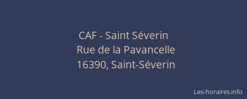 CAF - Saint Séverin