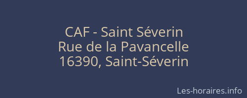 CAF - Saint Séverin