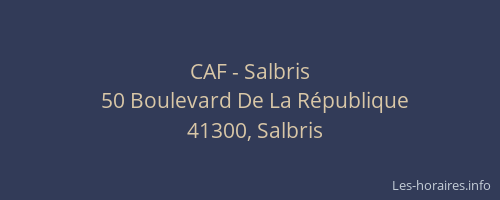 CAF - Salbris