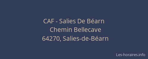 CAF - Salies De Béarn