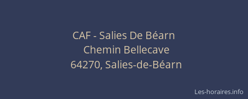 CAF - Salies De B&eacute;arn
