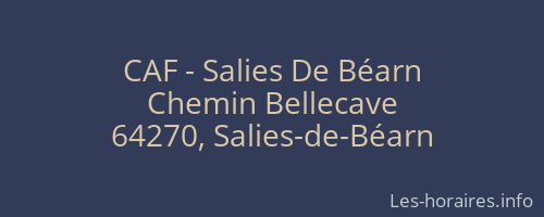 CAF - Salies De Béarn