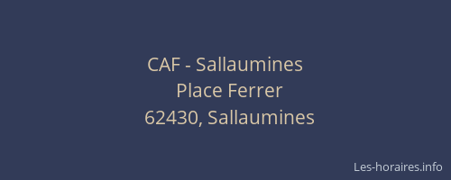 CAF - Sallaumines
