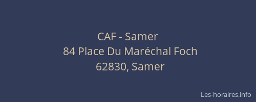 CAF - Samer