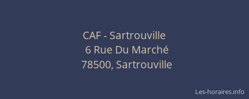 CAF - Sartrouville