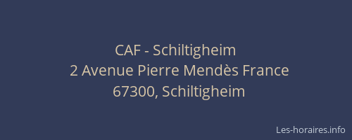 CAF - Schiltigheim