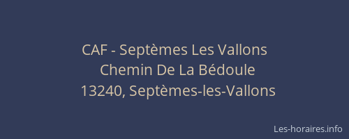 CAF - Septèmes Les Vallons