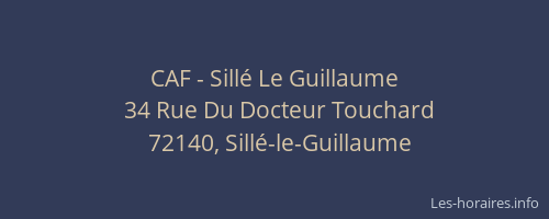 CAF - Sill&eacute; Le Guillaume
