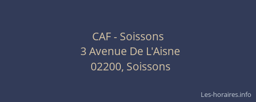 CAF - Soissons