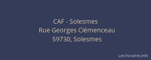 CAF - Solesmes