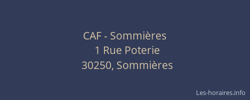 CAF - Sommi&egrave;res