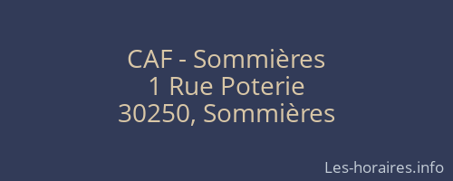 CAF - Sommières