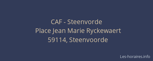 CAF - Steenvorde