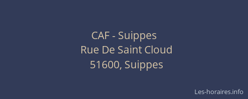 CAF - Suippes