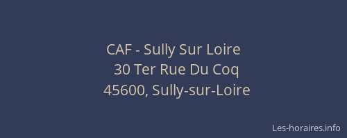 CAF - Sully Sur Loire