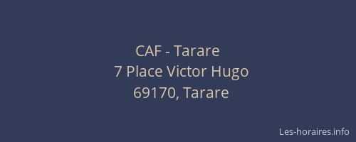 CAF - Tarare