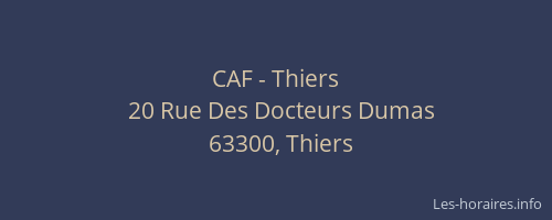 CAF - Thiers