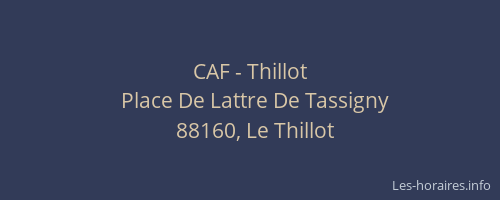CAF - Thillot