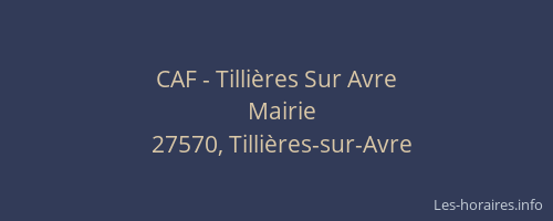 CAF - Tillières Sur Avre
