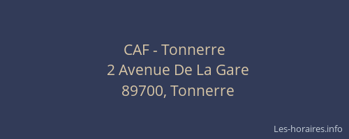 CAF - Tonnerre