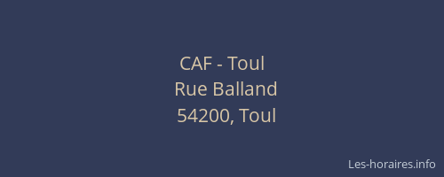 CAF - Toul