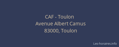 CAF - Toulon