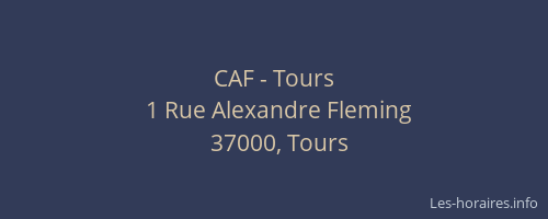 CAF - Tours